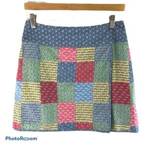 Vineyard Vines Faux Wrap Mini Skirt Starfish SZ 4